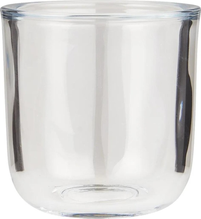 IB LAURSEN Skleněná váza Thick Edge 9 cm, čirá barva, sklo