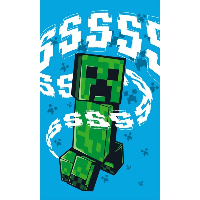 Dětský ručník Minecraft Creeper Explode, 30 x 50 cm