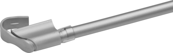 Dekodum Plastová Mini Garnýž teleskopická / Vitrážka 75-125 cm Stříbrný