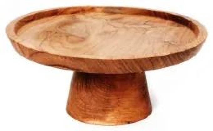 Podnos na dort Teak Cake Dish 20 cm Bazar Bizar