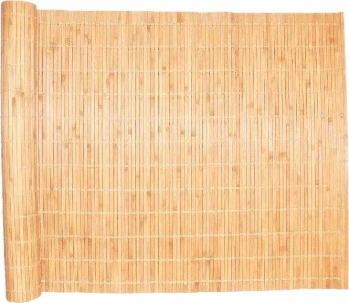 Silná bambusová rohož přírodní barvy o rozměrech 90x200 cm pro postel