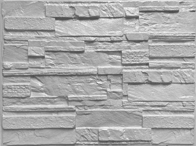 Obkladové panely 3D PVC 22, rozměr 440 x 580 mm, ukládaný kámen šedý, IMPOL TRADE