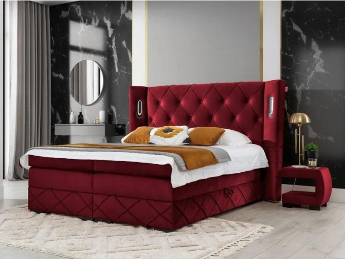 Kontinentální postel Banjul Lux, Rozměr postele: 120x200, Barva:: Kameleon 59
