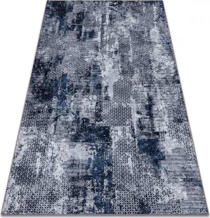 Kusový koberec Armia šedomodrý 80x150cm