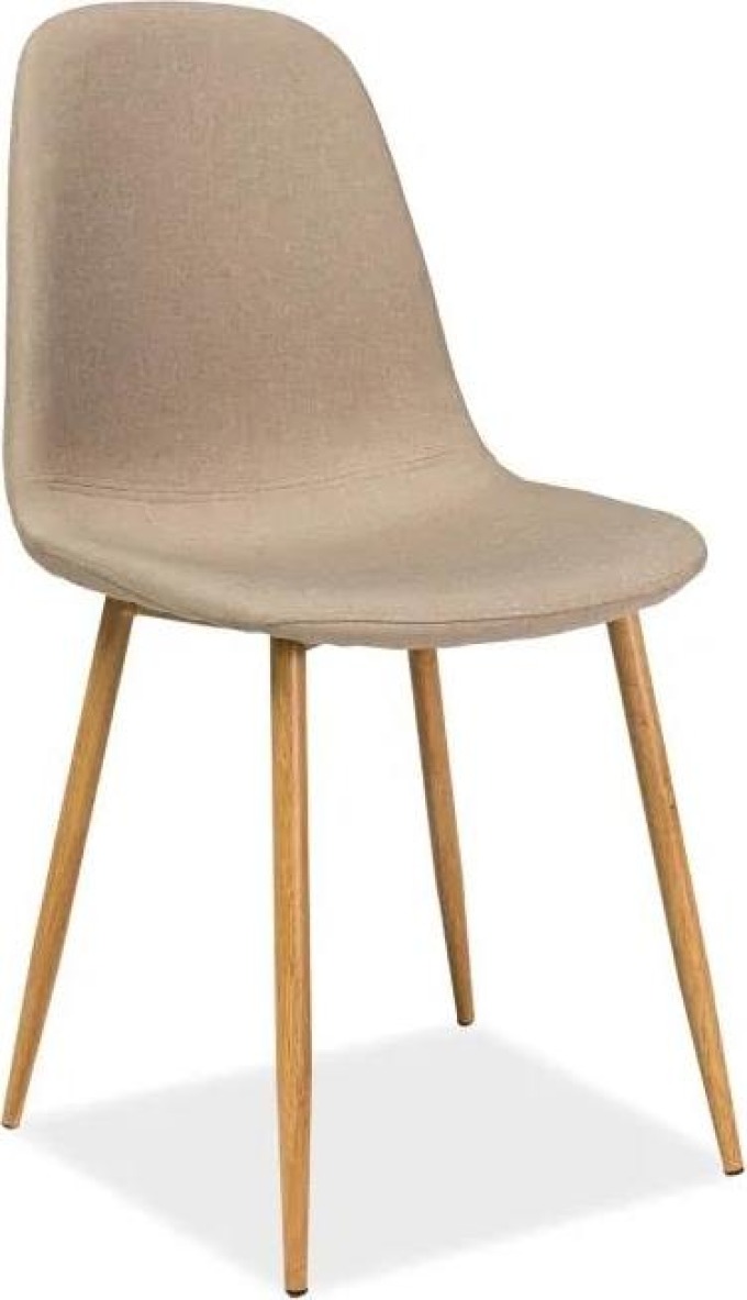 MAXIVA Jídelní židle - FOX, nohy v dekoru dřeva, různé barvy na výběr Čalounění: béžová (tap.66)