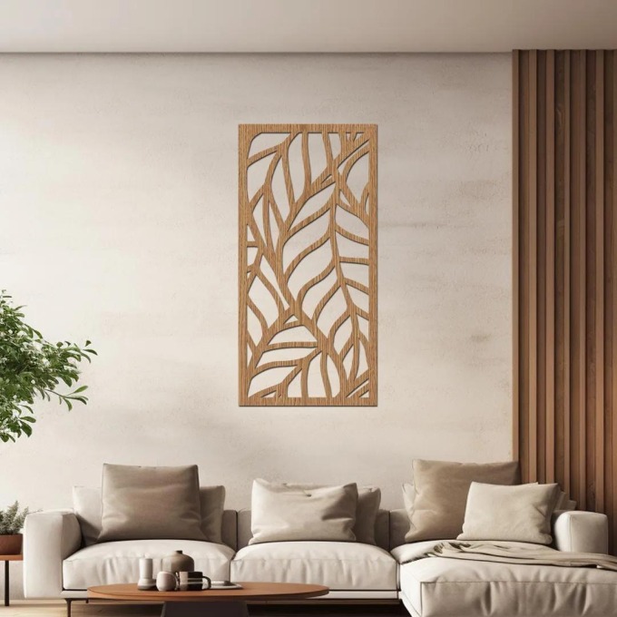 dřevo života Dekorační panel LEAF Rozměry (cm): 20x40, Barevný vzor: Horský dub