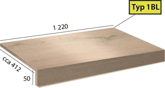 Vinylové schody Ecoline Step 1BL - 9520 Dub krémový