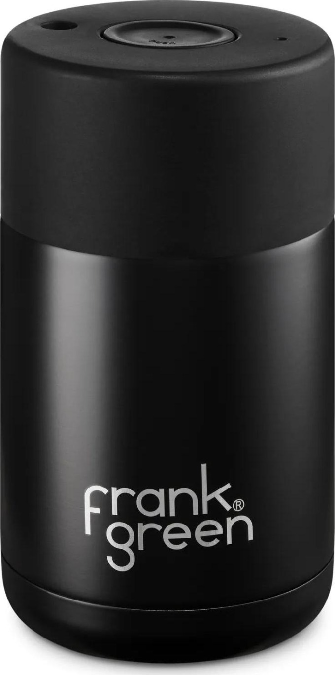 Stylový nerezák Frank Green Ceramic 295 ml s patentním víčkem pro snížení spotřeby jednorázových kelímků