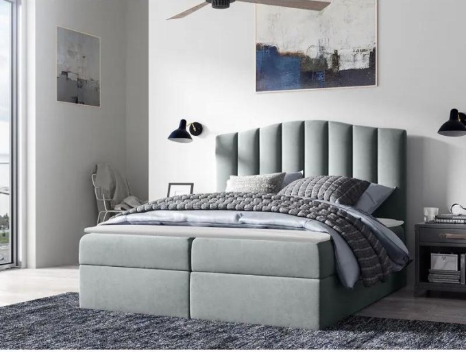Kontinentální postel Beatriz, Rozměr postele: 160x200, Barva:: Casablanca 2314