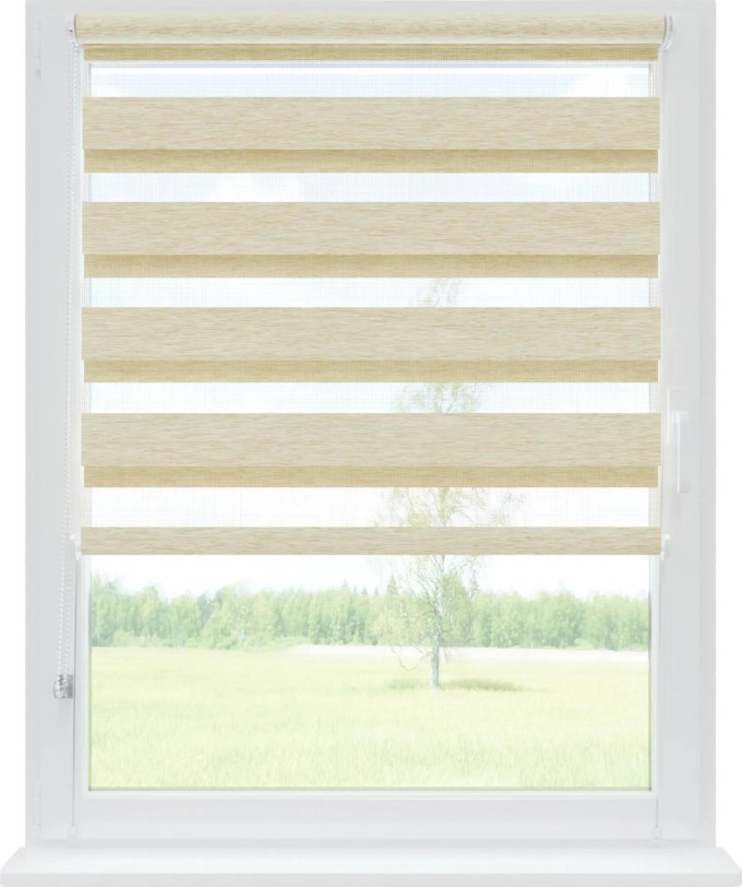 Roleta Den a Noc neinvazivní Premium Písek 64x150 cm