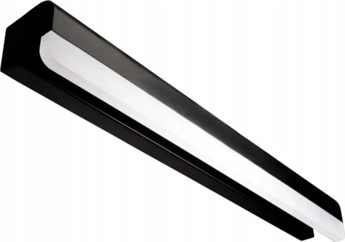Designové nástěnné svítidlo LED do koupelny s černým stínidlem - 50 cm - 12 W, vysoká odolnost, kvalitní materiály