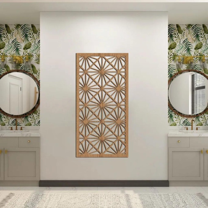 dřevo života Dřevěný dekorační panel CRYSTAL Rozměry (cm): 40x80, Barevný vzor: Horský dub