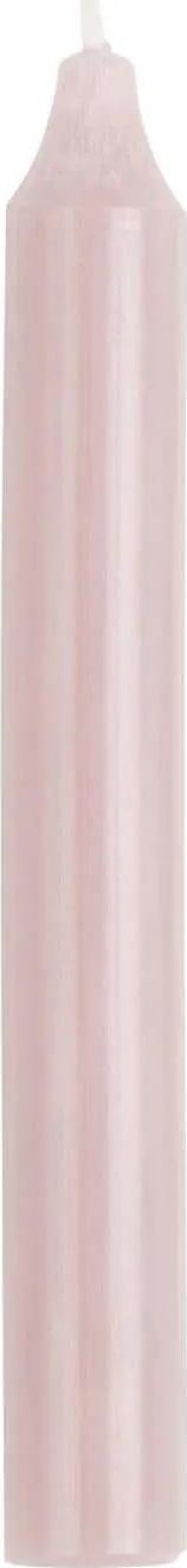 IB LAURSEN Vysoká svíčka Rustic Light Pink 18 cm, růžová barva, vosk