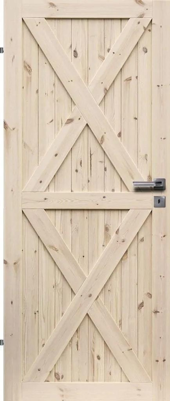 Loft Interiérové dveře 60 L, 646 × 1985 mm, masivní dřevo, levé, borovice, plné
