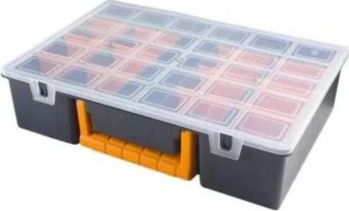 Organizér s volitelnými přihrádkami a madlem, 362x250x85 mm