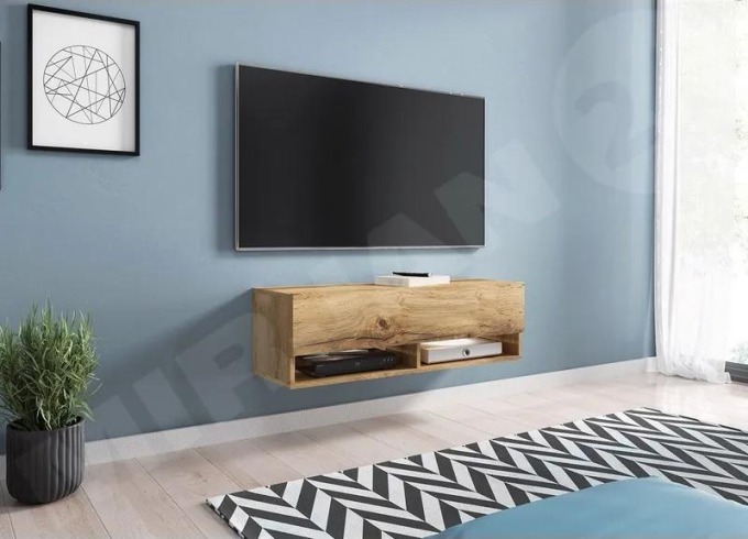 TV stolek Adenik 100, Barva: wotan, Osvětlení: osvětlení LED RGB - barevné