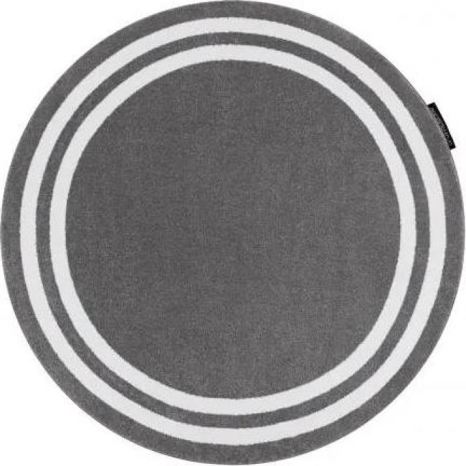 Kulatý koberec HAMPTON Rám šedý velikost kruh 140 cm | krásné koberce cz