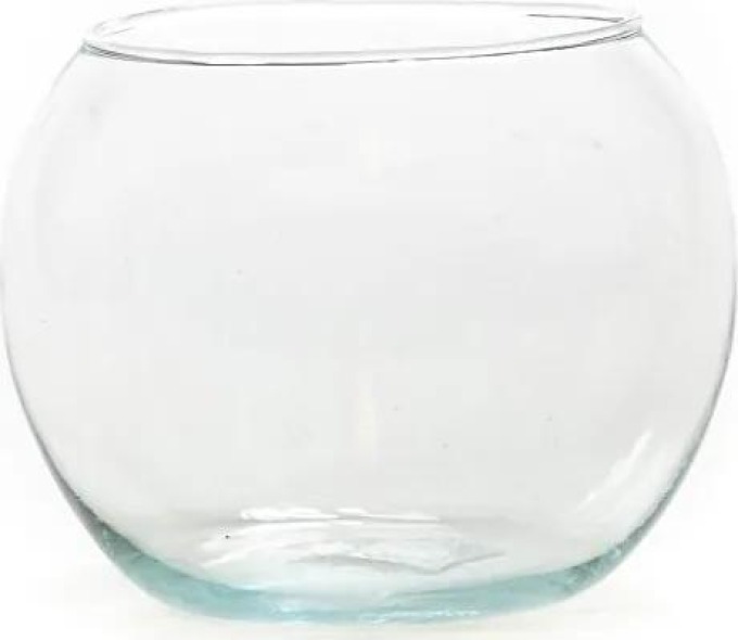 Skleněná váza boule, průměr 10 cm