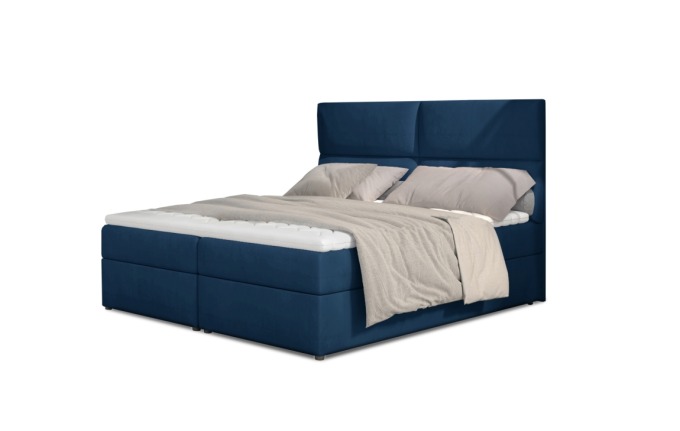 Boxspring PILANSI 10 180x200, modrá látka