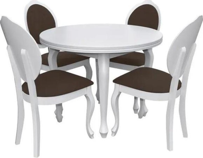 Jídelní set pro 4 osoby - RK005, Barva dřeva: sonoma, Potah: Casablanca 2304