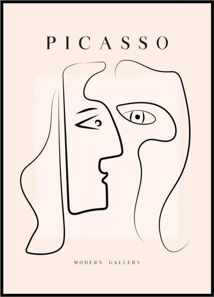 Pablo Picasso - Obličej 50 x 70 cm