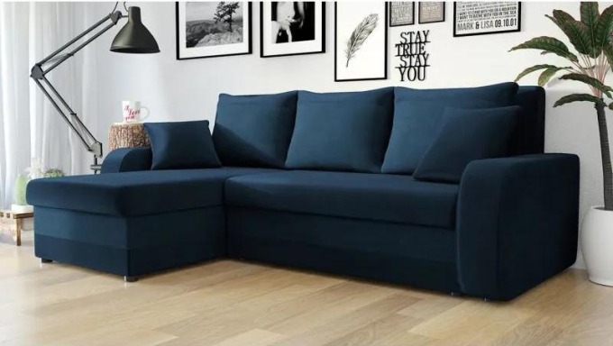 Rohová sedací souprava Dalmir Lux, Potah: Kronos 09 + Uttario Velvet 2967