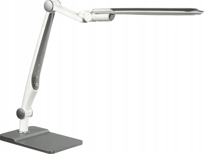 VANKELED LED stolní lampa kreslířská - stříbrná - 10W - 600Lm - multiwhite