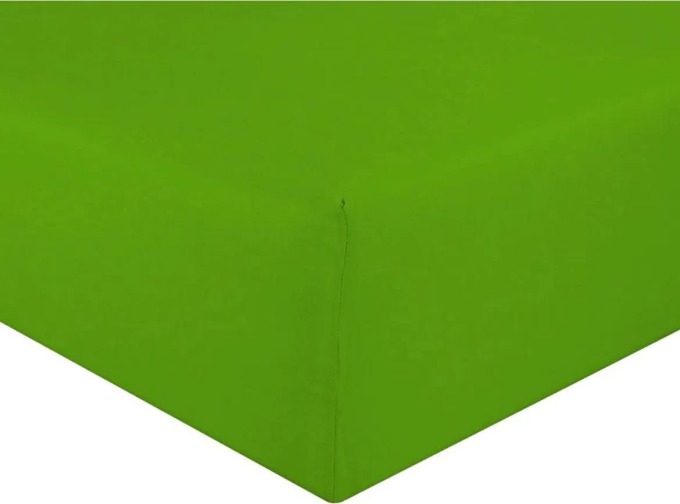 Prostěradlo jersey zelená kiwi TiaHome - 90x200cm