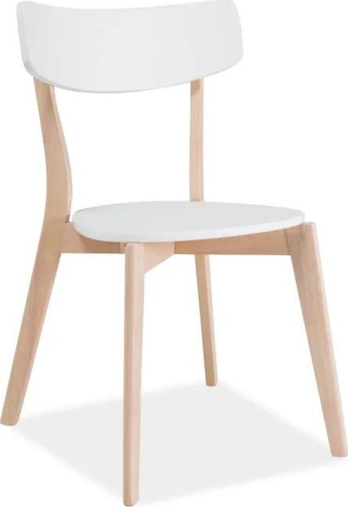 MAXIVA Jídelní židle - TIBI, sedák a opěrák z MDF, dřevěné nohy