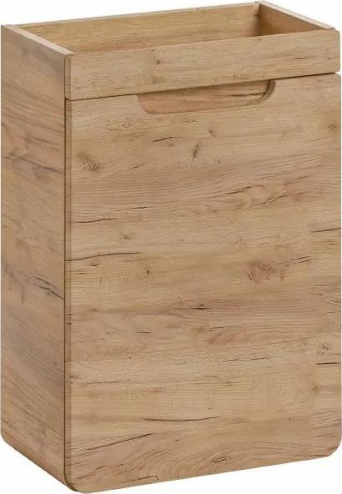 Závěsná skříňka pod umyvadlo - ARUBA 826 craft, šířka 40 cm, dub craft - Moderní závěsná skříňka pod umyvadlo do koupelny s laminovanou dřevotřískovou konstrukcí a dvířky s "soft close" systémem