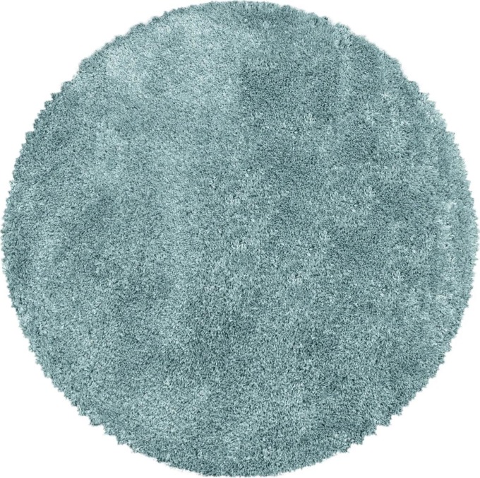Ayyildiz Kusový koberec FLUFFY 3500, kulatý, Modrá Rozměr koberce: 80 cm KRUH