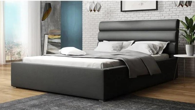 Čalouněná postel s rolovatelným roštem Exorim, Rozměr postele: 160x200, Potah: Victoria 14 868