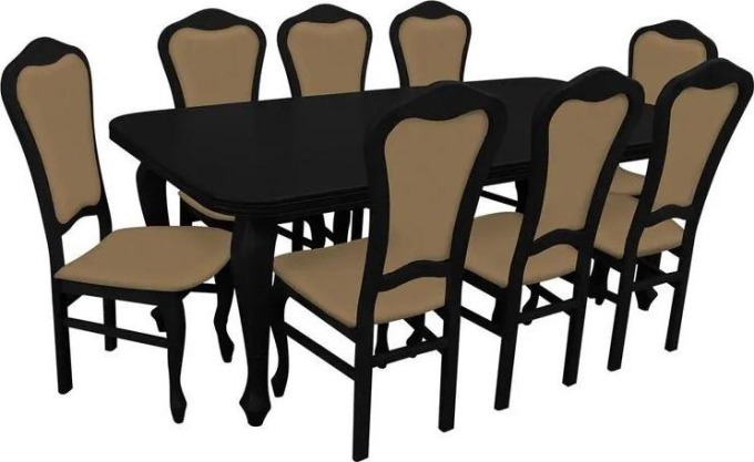 Jídelní set pro 8 osob - RK009, Barva dřeva: sonoma, Potah: Lawa 02