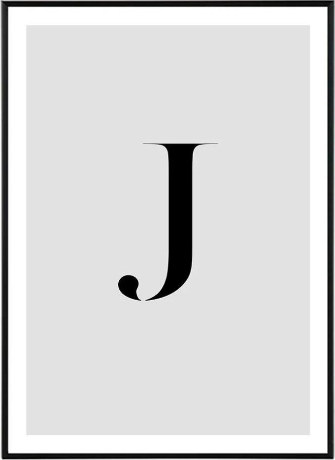 Letter J - 50x70 cm Obraz