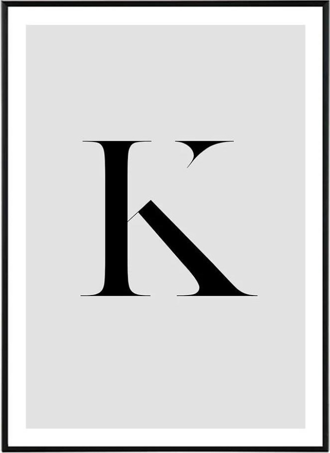 Letter K - 30x40 cm Obraz