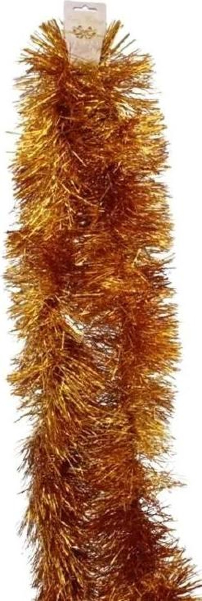 Vánoční girlanda hrubá 2m gold - Dekorativní ozdoba pro vánoční stromek a domov plná vánoční atmosféry