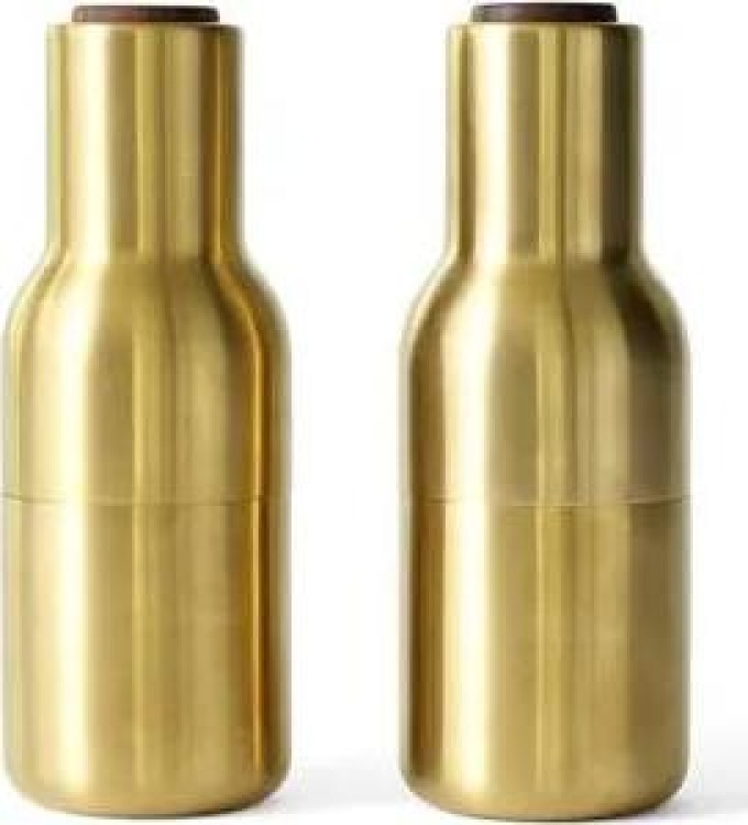 Mlýnky Bottle Brushed Brass – set 2 ks Audo Copenhagen