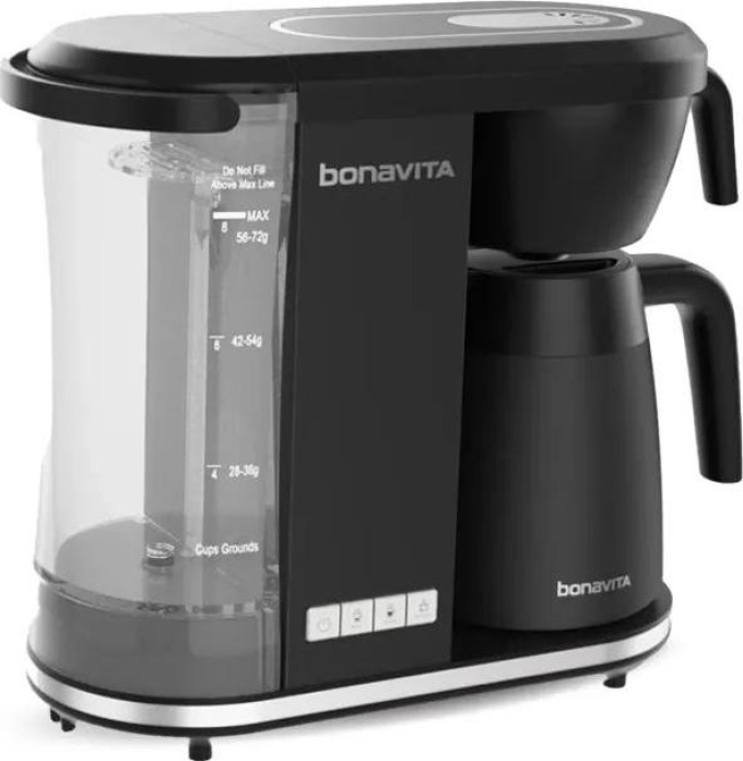 Bonavita THE ENTHUSIAST Coffee Brewer 8 Cup - kávovar na filtrovanou kávu černý