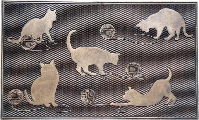 Gumová rohožka 5 koček