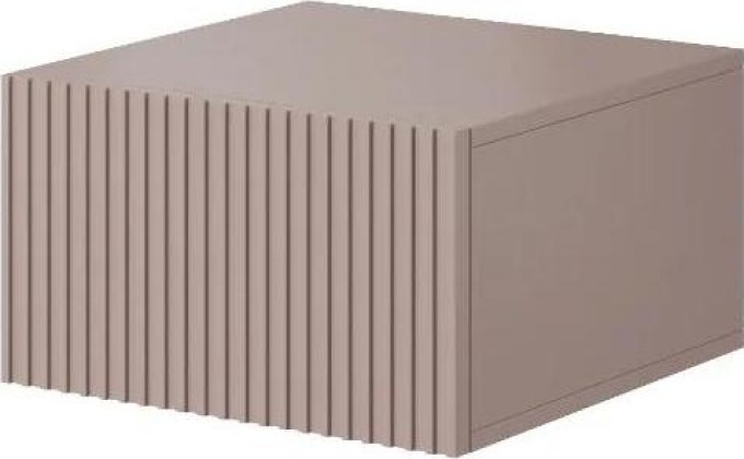 Komplet závěsných nočních stolků v antickém růžovém provedení z MDF, šířka 46 cm, výška 25 cm, hloubka 45 cm