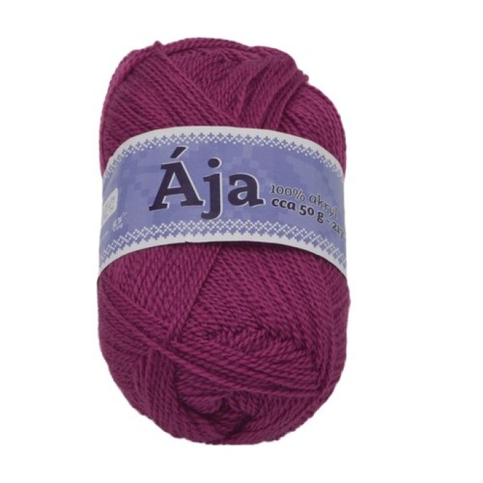 Příze ÁJA burgundy, 50 g / 217 m