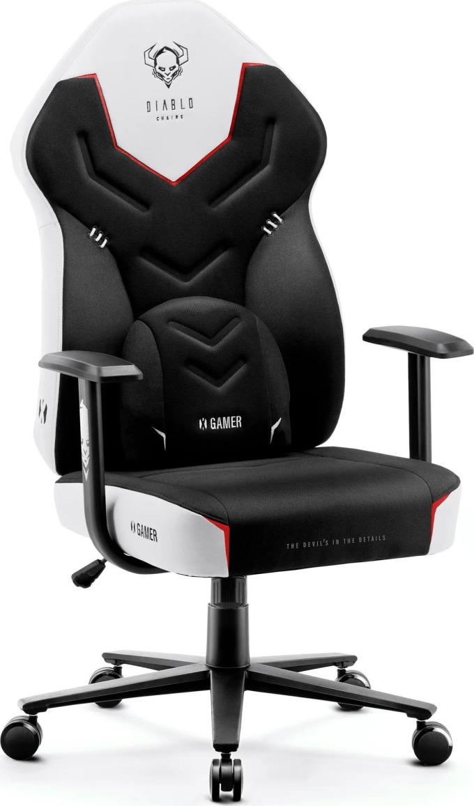 Herní židle Diablo X-Gamer 2.0 Normal Size: černo-bílá Diablochairs