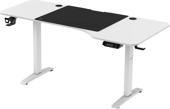JAN NOWAK Velký výškově nastavitelný psací stůl ELLA 1600 x 720 x 750, bílý