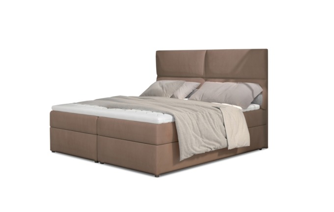 Boxspring PILANSI 09 180x200, světle hnědá látka