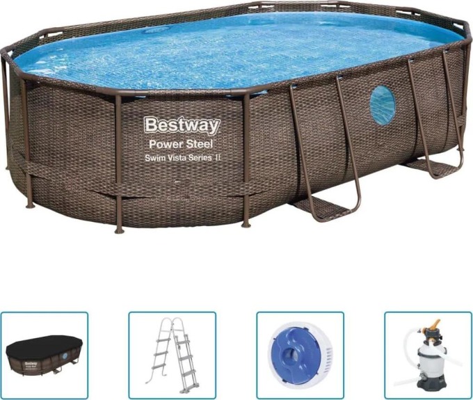 Bestway Power Steel Bazénový set 488 x 305 x 107 cm