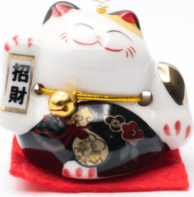 Milujeme Kameny Maneki neko - mávající kočička - Mana - feng shui