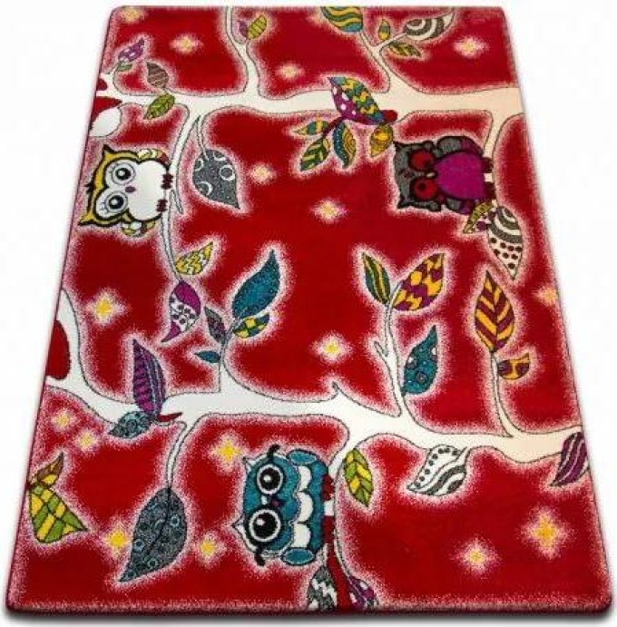koberec KIDS Les červená C427 velikost 180x270 cm | krásné koberce cz