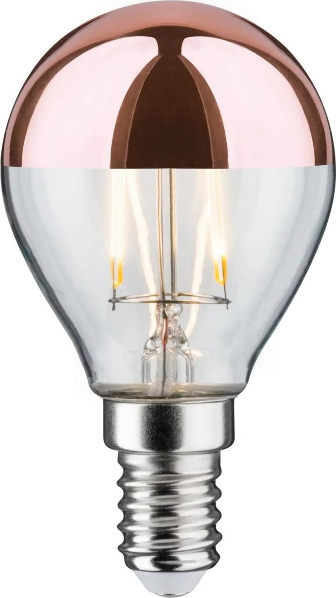 Paulmann 28455 LED žárovka s měděným vrchlíkem, 2,5W LED 2700K E14, výška 8cm