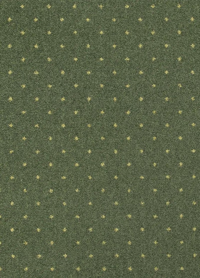 Metrážový koberec AKZENTO NEW 25, šíře role 400 cm, Zelená, Vícebarevné - Moderní zátěžový koberec s decentním rozostřeným puntíkem