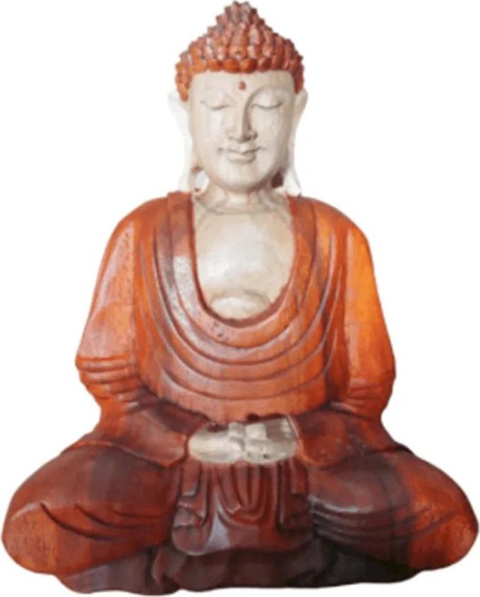 Milujeme Kameny Buddha - dřevěná soška